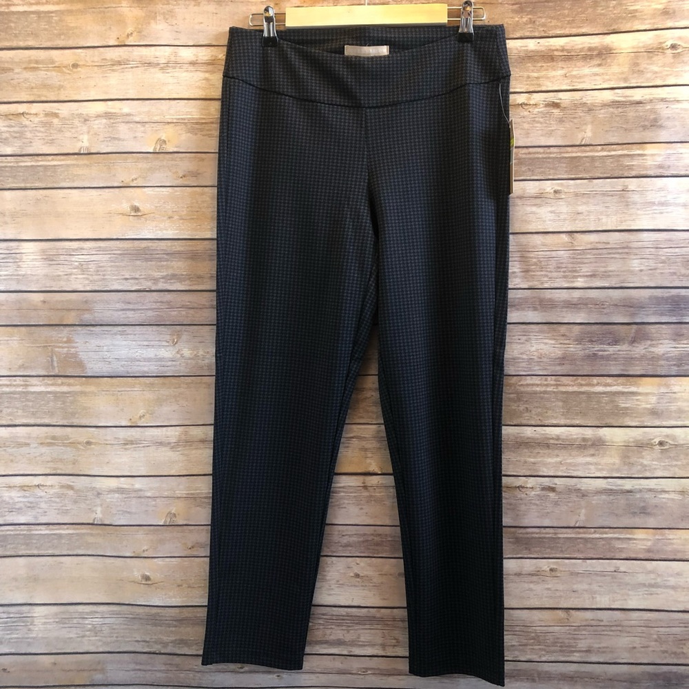Hope & Harlow Houndstooth Pull On Ankle Pants Size Medium NWT